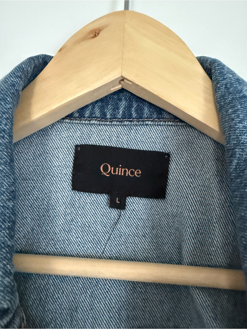 Quince Classic Blue Denim Jacket - Women - Picture 5 of 5
